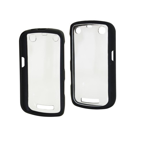 Muvit Coque Bimatiere Noire + Film Blackberry Curv