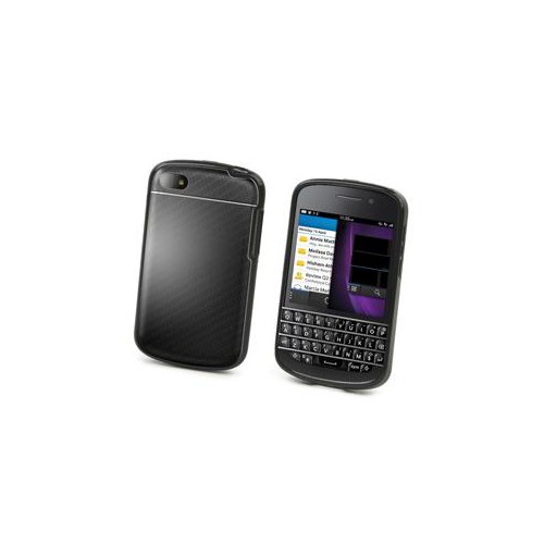 Housse Bimatiere Noire Blackberry Q10 + Film Nouve