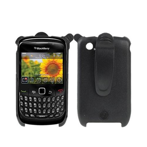 Coque arriere + clip ceinture pour BlackBerry Curv
