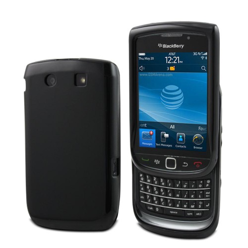 Housse Minigel Noire Opaque Compatible Blackberry