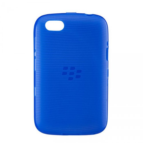Coque Blackbery Soft Shell bleue/transparente pour