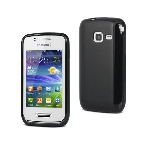 Muvit Housse Minigel Noire Glossy Pour Samsung Wav
