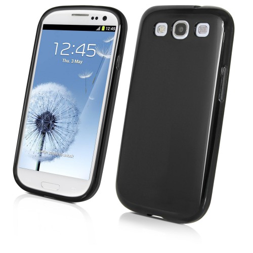 Muvit Housse Minigel Noire Pour Samsung Galaxy Sii