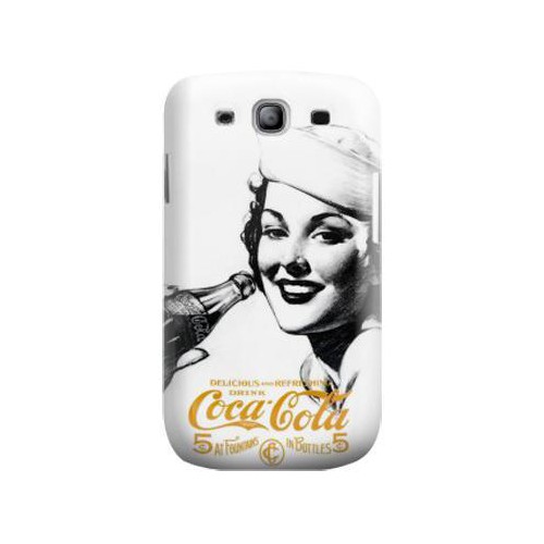 Coque Coca-Cola blanche pour Samsung I9300 Galaxy 