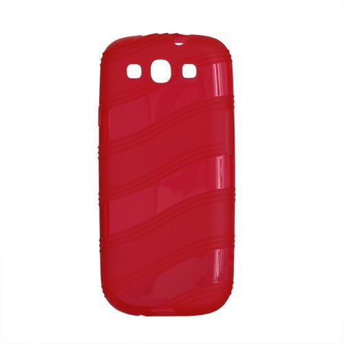 Housse / Etui Minigel VAGUE Rouge pour Samsung I93