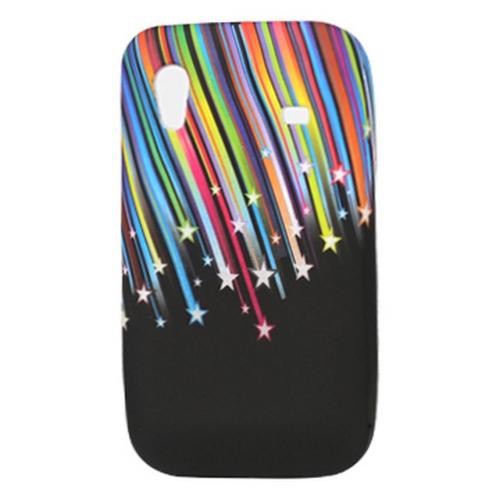Etui Silicone Rigide PLUIE D'ETOILES sur FOND NOIR