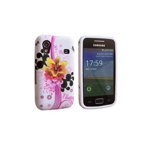 Coque arrière MiniGel avec motifs Fleur Jaune pour