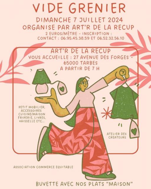 VIDE GRENIER DIMANCHE 7 JUILLET 2024