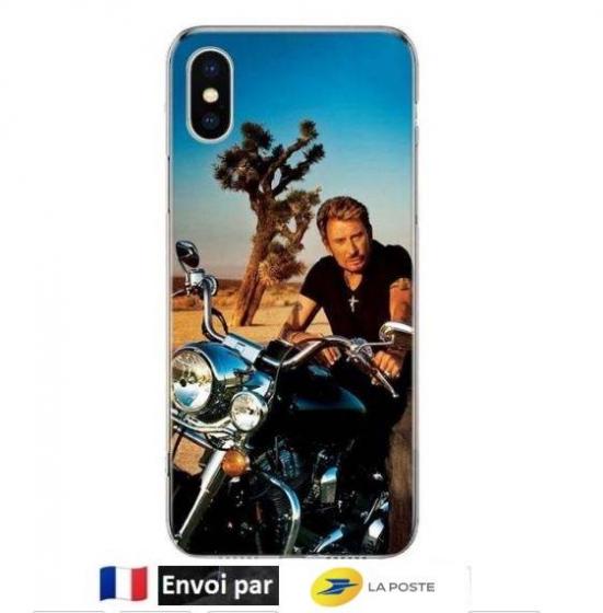 Coque TPU Silicone ‘le Taulier’ Johnny Hallyday modèle N°5 pour iPhone 11