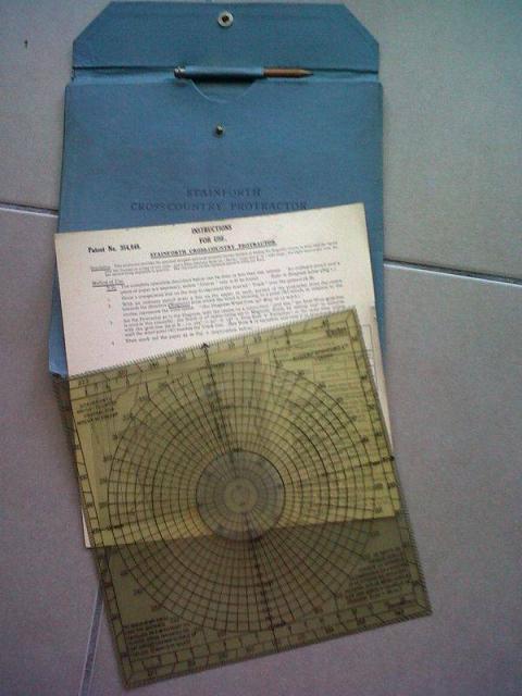 Stainforth cross-country protractor. Patent 354,8