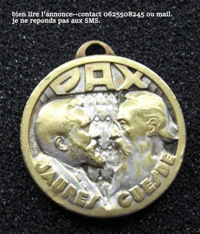Medaille commémorative Jaures&Guesde.